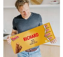 Twix personalizēta šokolādes tāfelīte - Ziemassvētku dāvanas Personalizējiet savu milzu piena šokolādes dāvanu kastīti, dāvana sievietēm, dāvana vīriešiem, 16 x 50g