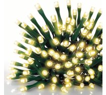 EMOS LED pasaku gaismas siltā baltā krāsā iekštelpām un ārpus telpām, 24 m garas IP44 Ziemassvētku pasaku gaismas ar 240 LED diodēm + 5 m kabelis un barošanas bloks, 8 režīmi un 6 stundu taimera funkcija, svinībām, Ziemassvētkiem