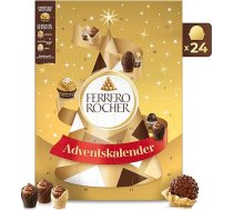 Ferrero Rocher & Goldene Momente Adventes kalendārs 2025 - 24 dienas prieka ar Ferrero Rocher, zelta mirkļiem piena šokolādē, tumšajā un baltajā šokolādē - 258 g