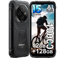 Blackview Fort 1 AI āra mobilais tālrunis bez līguma, 12GB + 128GB/2TB 4G Android 15 viedtālrunis, 6,56 collu HD + 90Hz, 10000mAh 16MP + 8MP būvlaukuma mobilais tālrunis, IP68/NFC/OTG/3 slots/GPS