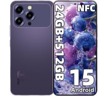 OUKITEL P1 PRO viedtālrunis bez līguma Android 15, 24GB + 512GB/2TB Mobilais tālrunis bez līguma Helio G100, 6,7 collu FHD+ 120Hz AMOLED displejs, 5150mAh viedtālrunis 50MP + 32MP, NFC/Fingerprint