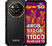 OUKITEL WP55 Ultra 5G āra mobilais tālrunis ar termokameru, 48GB + 512GB/2TB TF āra viedtālrunis bez līguma Android 15, 6,6 collu FHD+ 120Hz būvlaukumu mobilais tālrunis, 11000mAh