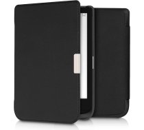 kwmobile Flip Case saderīgs ar Pocketbook Touch Lux 4/5/Touch HD 3/Color (2020)/Vivlio Lux 5 Case - mākslīgās ādas vāciņš - melns