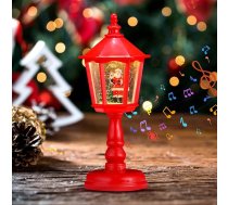 Shinybox Ziemassvētku rotājums laterna, sniega laterna, Ziemassvētku svecīte ar mūziku, Ziemassvētku LED rotājums, USB un akumulatora darbība, Ziemassvētku rotājums iekštelpu āra rotājums, Ziemassvētku diena