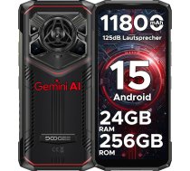 DOOGEE Blade 20 Pro Āra mobilais tālrunis bez līguma Android 15, 24GB RAM/256GB ROM (2TB) 11800mAh akumulators, 50MP + 20MP + 8MP, 125 dB skaļrunis Āra viedtālrunis, 6,6 collu HD + 90 Hz, 3 karšu slots/NFC/Face ID/OTG/GPS