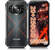 DOOGEE S Cyber Āra mobilais tālrunis bez līguma Android 14 20GB (8+12)/256GB, 10800mAh, 50MP + 16MP Āra viedtālrunis 6,6 collu FHD+ Octa-Core IP68 ūdensizturīgs būvlaukuma mobilais tālrunis 4G