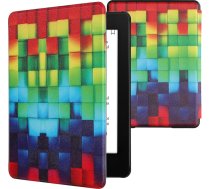 kwmobile Flip Case saderīgs ar Amazon Kindle Paperwhite 11th Generation 2021 Case - Flip Case for Kindle Paperwhite Case with Magnetic Closure - Rainbow Cube
