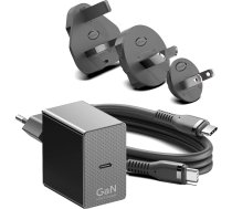 HKY GaN ātrais lādētājs 65 W uzlādes kabelis Soundboks skaļruņa akumulatoram SoundBoks Go Wireless Bluetooth Generation 4 Gen 4 Gen4, INGA USB skaļrunis, Anker SoundCore 2