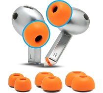 WC TipZ Galaxy - Wicked Cushions uzlaboti atmiņas putu ausu aizbāžņi Samsung Galaxy Buds 3 Pro | Uzlabots komforts, labāks blīvējums un labāks putu atsitiena laiks | Orange