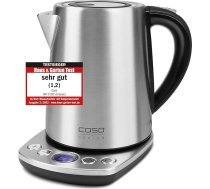 CASO WK 2100 kompakta dizaina tējkanna, testa uzvarētājs, mājas un dārza tests, 2200 W, 1,2 litru tilpums, 10 °C pakāpēm no 10 - 100 °C, noņemams filtrs pret kaļķakmens veidošanos.