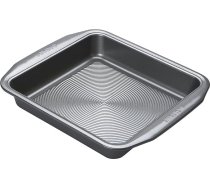 Circulon Momentum cepamo trauku oglekļa tērauda 29 cm x 25 cm nesadalīta kvadrātveida kūku veidne - pelēka