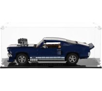 icuanuty akrila vitrīna Lego 10265 Ford Mustang, putekļu necaurlaidīgs glabāšanas vitrīna Lego 10265 rotaļu automašīnai, Lego mīļotājiem (tikai vitrīna), izmērs: 45 x 20 x 15 cm