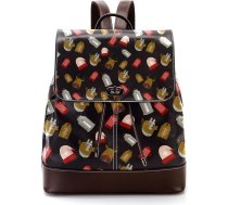 Personalizētas skolas somas grāmatu somas pusaudžiem, lietus briedis, Ziemassvētku cepure, 01, daudzkrāsains, 27x12.3x32cm, mugursomas mugursomas