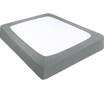 PiccoCasa Box Spring Cover Stretchy Fabric 4 puses Bedskirt Wrinkle-Free Home Elastīgs matrača pārvalks Piemērots matračiem līdz 14 collu Cadet Grey King