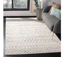 Safavieh Boho paklājs viesistabai, ēdamistabai, guļamistabai - Madison kolekcija, ar īsu kaudzi, ziloņkaula un fuksijas krāsā, 200 x 300 cm