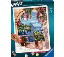 Ravensburger CreArt 25963 - Lago Maggiore - gleznošana pēc skaitļiem pieaugušajiem, DIY gleznošanas komplekts ar otu un akrila krāsām, dāvana sievietēm un vīriešiem, gleznošana pieaugušajiem