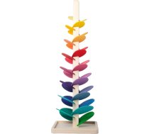 Rainbow Wooden Tree Toy - muzikāla sensorā rotaļlieta ar koka bumbiņām, agrīnās mācīšanās rotaļlieta maziem bērniem, veicina dzirdi un roku-acu koordināciju, Rainbow Musical Tree.