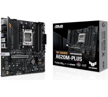 ASUS TUF Gaming A620M-PLUS pamatplate Socket AMD A620 (Ryzen 7000, micro-ATX, DDR5 atmiņa, PCIe 4.0, BIOS Flashback, USB 3.2 Gen 2, Aura Sync)