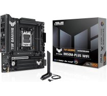 ASUS TUF Gaming B850M-PLUS WiFi pamatplate Socket AMD AM5 (AMD B850, mATX, DDR5 atmiņa, PCIe 5.0, 2X PCIe 4.0 M.2, WiFi 6E, Aura Sync)
