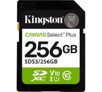256 gb canvas select plus gen3 150mb/s sd atmiņas karte