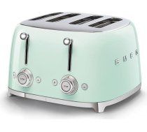 Smeg, 4x4 TSF03PGEU grauzdētava, 4 nišas 4 šķēlītēm, 6 zeltīšanas līmeņi, sildīšanas funkcija, atkausēšanas un maizīšu funkcija, savākšanas atvilktne, 2000 W, pasteļzaļa krāsā