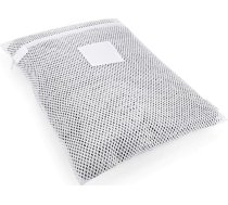 HANGERWORLD profesionāls tīkliņtīkla veļas maisiņš ar rāvējslēdzēju - 60 cm x 45 cm, drošs veļas mazgājamā mašīnā vai žāvētājā, balts, ar augstu temperatūru.