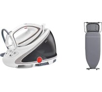 Tvaika gludeklis Tefal Steam Iron Station Pro Express Ultimate GV9567 | 7,7 bar | 155 g/min. Nepārtraukta tvaika un Laurastar gludināšanas dēlis Plus Board, 42 cm x 125 cm, 100% kokvilna, 9 kg, ērta uzglabāšana, pelēks
