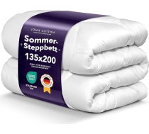 John Cotton sega 135 x 200 cm - eleganta un viegla sega vasarai | Mīkstas un elpojošas segas alerģiju slimniekiem | Oeko-Test sertificēta sega | Segas 135 x 200 cm | Miega sega