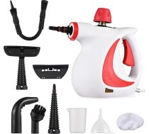 Rokas tvaika tīrītājs ar 9 piederumiem, 1050 W tvaika tīrītājs grīdām, mēbelēm, polsterējumam 2,8 bāru tvaika spiediens 350 ml netīrumu un tauku noņemšanai no visām grīdām, polsterētām mēbelēm, locītavām, automašīnām