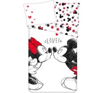 Disney Minnie Mouse in Love Partner Gultas veļa Spilvens sega Mickey 135/140 x 200 cm