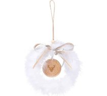 Xiaoki Balta spalvu vainags Ziemassvētku eglīte DIY Decor Hanging Ornament Kāzu rekvizīts