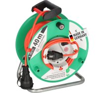 Brennenstuhl Garant G IP44 dārza kabeļu rullis (Kabeļu rullis zāles pļāvējiem ar 38 + 2 m kabeļa sarkanā krāsā, no speciālas plastmasas, īslaicīgai un ierobežotai izmantošanai ārpus telpām, ražots Vācijā)