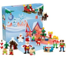 Plus-Plus Adventes kalendārs, radošas konstruēšanas klucīši, 24 durvis + 1 papildu durvis ar pārsteigumu, bērniem no 5 gadu vecuma, atjautīga konstruēšanas rotaļlieta, ražots Dānijā