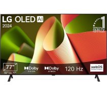 LG OLED77B4ELA televizors 195 cm (77 collas) OLED televizors (α8 4K AI procesors, webOS 24, Dolby Vision, līdz 120 Hz) [2024. gada modelis]