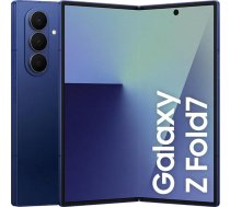 Samsung Galaxy Z Fold7 AI viedtālrunis ar Galaxy AI, AI tālrunis ar Android, salokāms dizains, liels ekrāns daudzuzdevumu veikšanai, 200 MP kamera, 512 GB, 12 GB RAM, zila ēnu krāsa