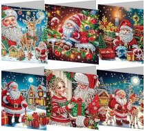 ycyingcheng Full Round Drill Ziemassvētku vainags Diamond Painting Rhinestone komplekti, Crystal Rhinestone Glezniecība Pictures for Home Wall Decor (B18)