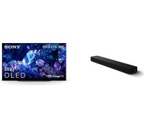 Sony XR-48A90K/P BRAVIA XR 48 collu televizors (OLED, 4K Ultra HD, High Dynamic Range (HDR), Smart TV (Google), 2022 modelis) HT-S2000 3.1ch Dolby Atmos skaņu panelis, melns