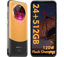Ulefone Armor 23 Ultra Āra mobilais tālrunis 5G divvirzienu satelīta ziņojumiem 24GB + 512GB 5280mAh akumulators, 6,78" FHD+ 120Hz, Android 13, 50MP+50MP+64MP+50MP kamera, NFC/OTG Orange