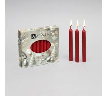 20 Vīna sarkanās 11,4 cm 100% dabīgas eglīšu sveces Christingle Chime Pyramid Ziemassvētku eglīšu sveces - bez dūmiem, bez pilieniem, zelta krāsā - mājsaimniecībai, ēdienkartei, košera, bez smaržas, Ziemassvētku sveces