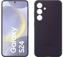 Samsung Galaxy S24 AI viedtālrunis, 8 GB RAM, 128 GB atmiņa, kobalta violets, silikona korpuss tumši violets