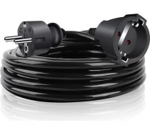 EXTRASTAR 3M pagarinātājs ar aizsargkontaktu, maksimālā jauda 3680 W, 3G x 1,5 mm², birojam, mājai, melns