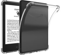 Transparente Schutzhülle für Kindle 2022, 15,2 cm (6 Zoll), melns, caurspīdīgs, caurspīdīgs apvalks, ar pārklātām malām, ieliktņi, aizsargplāksnīte, viegls, TPU-Gummi-Rückseite, saderīgs ar Kindle