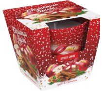 LivuX aromātiskā svece stiklā - Ziemassvētku garšvielas - 100 g - deg apmēram 25 stundas - diametrs 7,5 cm - Aroma Candle 1342