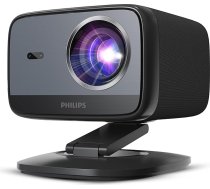 Philips, Neopix 450 Smart mājas kinozāles projektors Full HD 1920 x 1080p 500 lūmeni Google TV LED gaismas avots Spoguļattēla režīms Wi-Fi 6 Stereo skaņa 2 x 5W melns