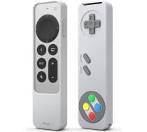 elago R4 retro futrālis, kas saderīgs ar Apple TV 4K Siri tālvadības pulti 3. paaudzes (2022) un 2. paaudzes (2021) - Klasisks kontroliera dizains [nefunkcionē] (Pelēks)