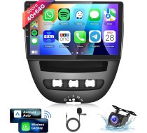 8 Core 4G + 64G Auto Radio Android 13 Peugeot 107/Citroen C1/Toyota Aygo 2004-2014, 10,1 collu HD IPS skārienjūtīgais ekrāns Auto Radio ar DSP Carplay Android Auto GPS Wi-Fi Bluetooth FM RDS aizmugures skata kamera