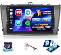 Inefala Radio Toyota Avensis T27 2008-2015 Android 15 2+64G ar Wireless CarPlay Android Car, 9 collu ekrāns ar EQ 26UI FM RDS GPS Bluetooth WiFi SWC AHD aizmugures skata kamera