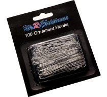 WeRChristmas 6cm sudraba bumbiņu āķis
