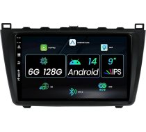 Android auto radio priekš Mazda 6 Rui Wing 2007-2012 - Kamera un mikrofons - [6G+128G] - 9 collu IPS 2 Din - Atbalsta DAB+ stūres vadības ierīci 4G WiFi Bluetooth Carplay Android Car DSP