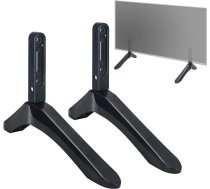 Drsn Universāls TV statīvs lielākajai daļai 23-37 collu LED LCD televizoru galda statīvu, ar stiprinājuma atveri apakšā no 20-55 mm, līdz 40 kg